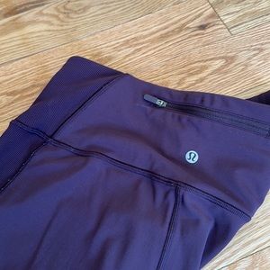 Purple Lululemon crop legging